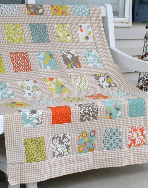 Styled and Sashed Modern Garden Quilt