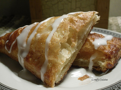 Glazed Cinnamon Apple Puffs | FaveSouthernRecipes.com