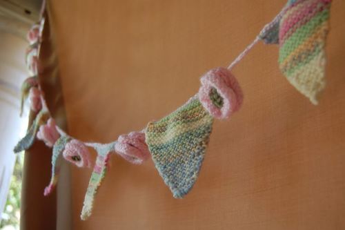 Shabby Chic Knit Bunting