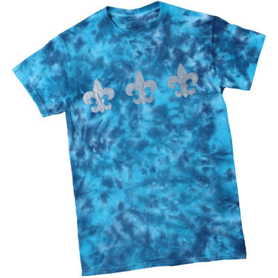 Fleur de Lis Tie Dye Shirt