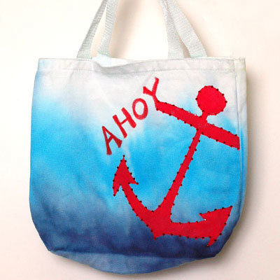 Anchors Away Tie Dye Bag