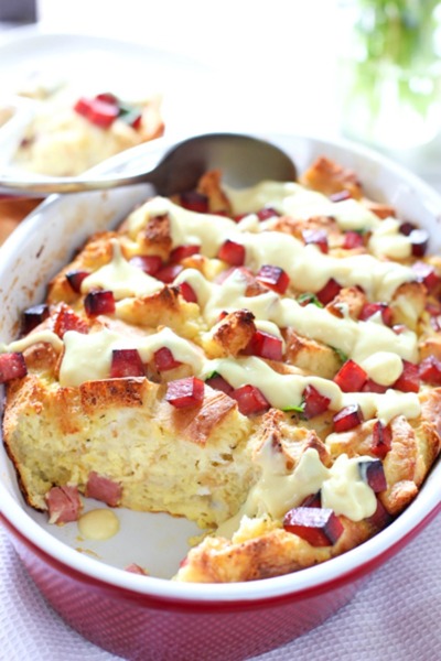 Easy Make-Ahead Eggs Benedict Casserole