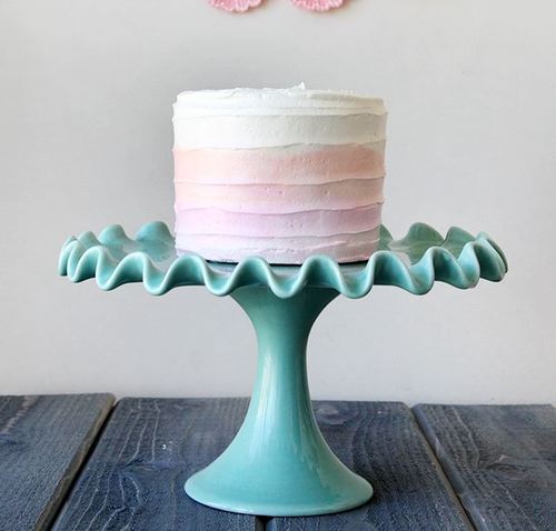 Ombre Watercolor DIY Wedding Cake