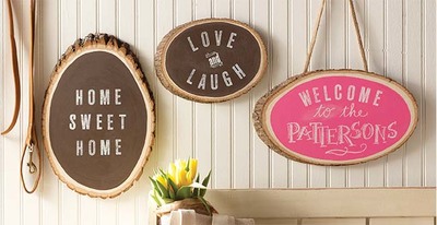 Welcome Wood Slices