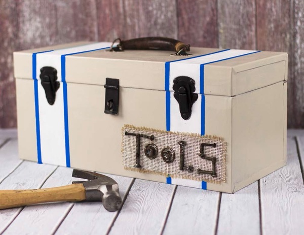 Fathers Day Painted Tool Box