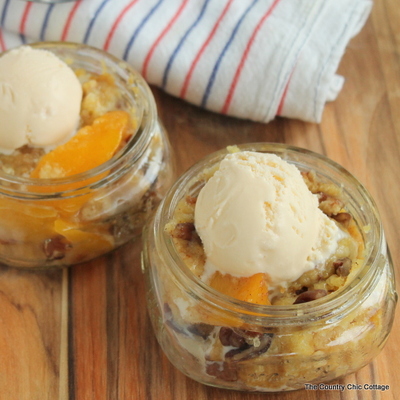 5-Ingredient Peach Dump Cake