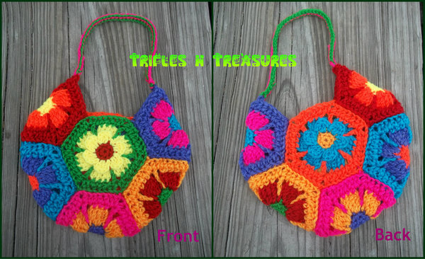 Flower Child Crochet Bag