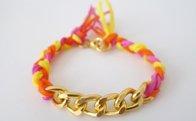 Sensational Silk and Chain Friendship Bracelets