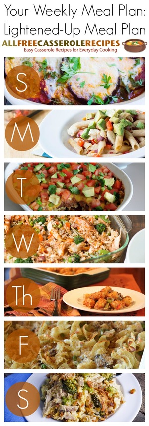 Lightened-Up Weekly Meal Plan