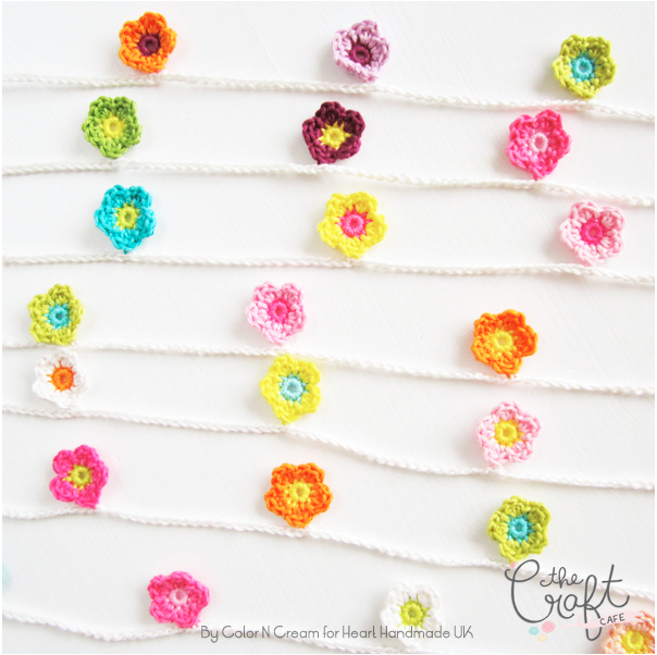Headline Mini Flower Garland Crochet Pattern