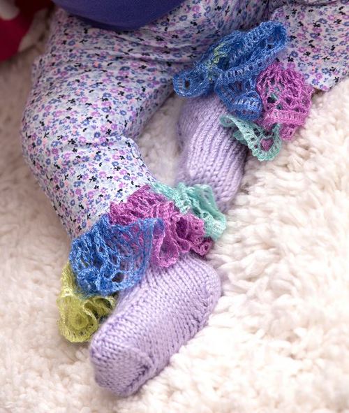 Wildflower Ruffle Baby Booties