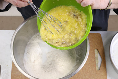 Combine the wet and dry ingredients