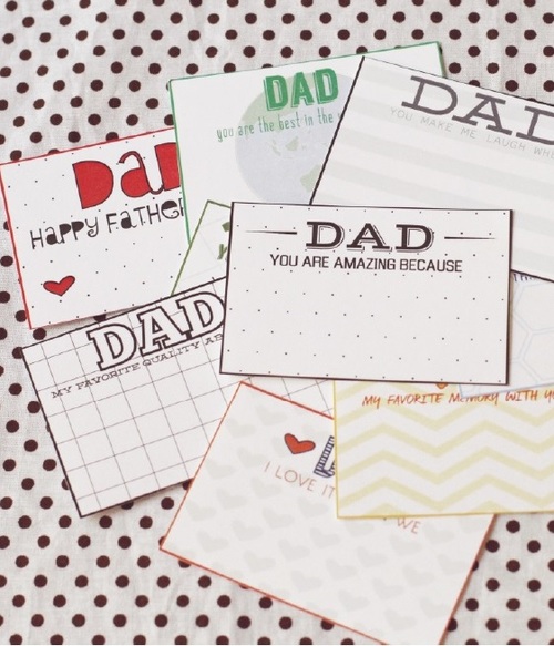 Little Notes Printable Fathers Day Cards