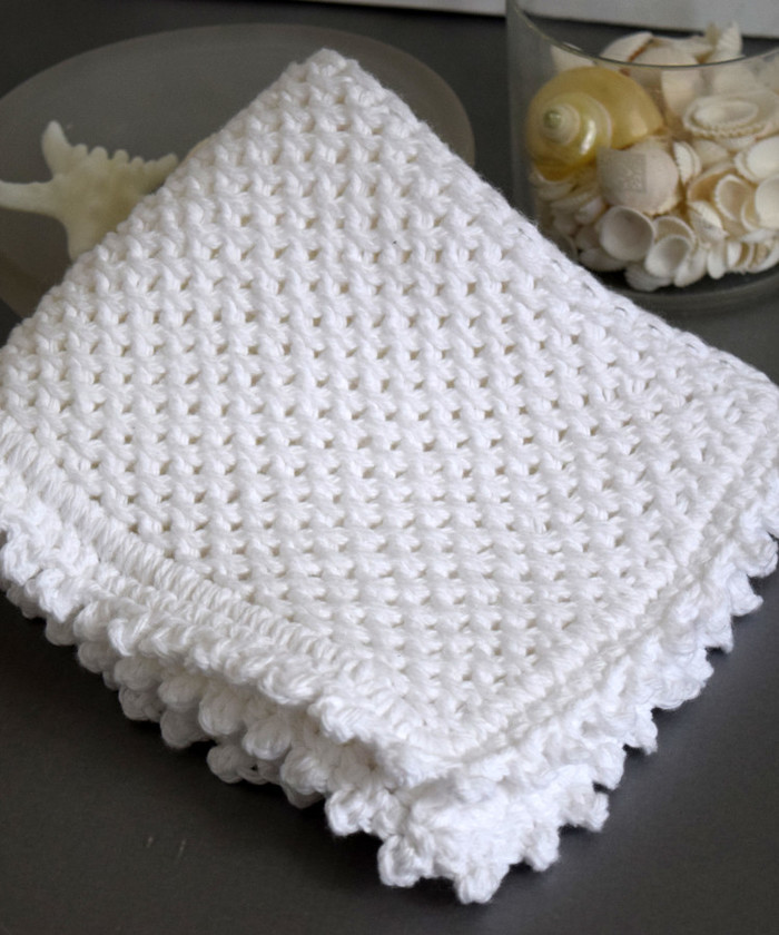 Easy Knit Dishcloth Pattern [Diagonal Knit Dishcloth for Beginners