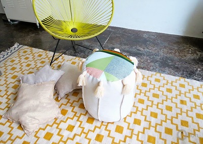 Recycled Pouf Chair