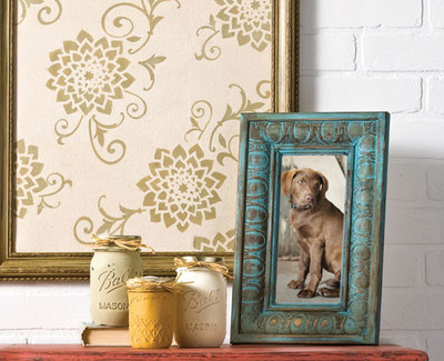 Distressed Painted Frame