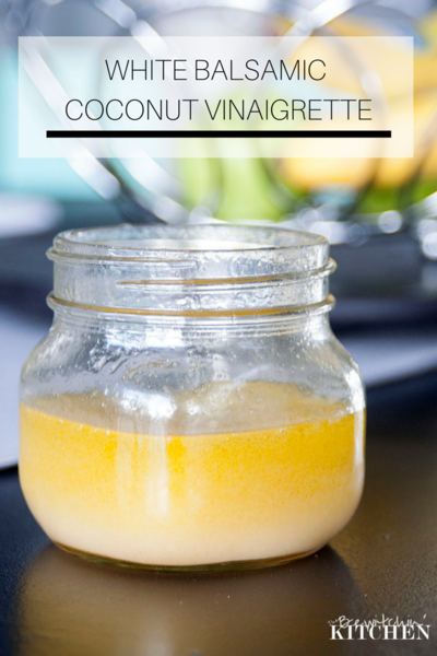 White Balsamic Coconut Vinaigrette 