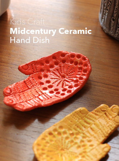 Colorful Ceramic Hand Dish Kids Craft
