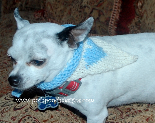 How To Knit a Heart Dog Bandana_1