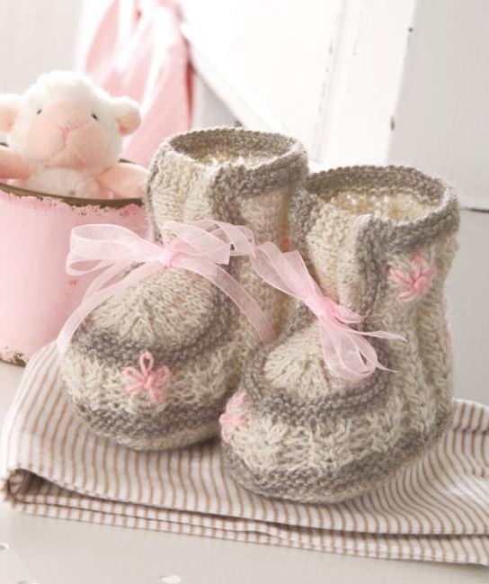 Little Lady Knit Booties