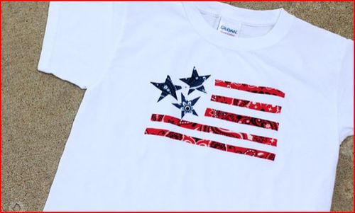 American Flag DIY T-Shirt