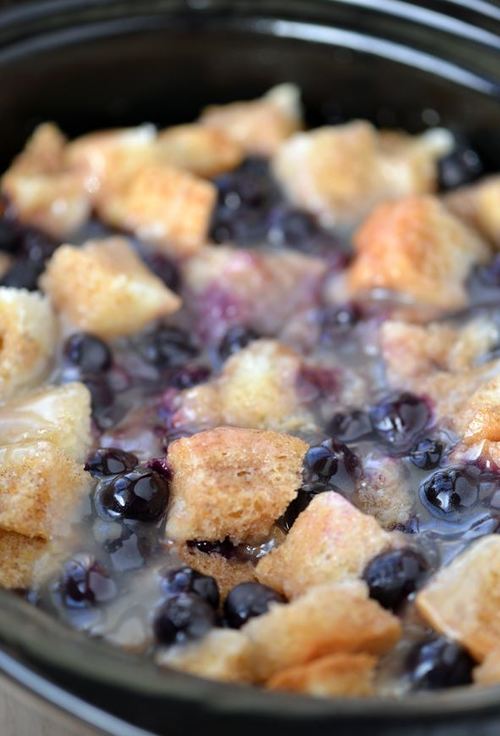 Blueberry Breakfast Bread Pudding