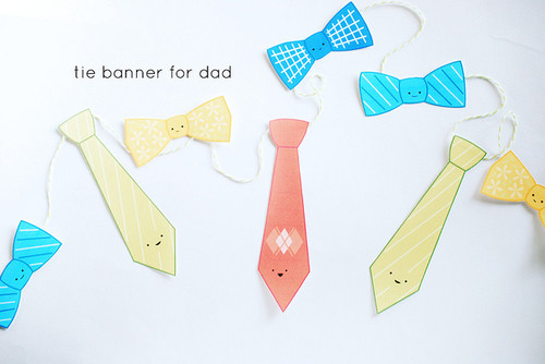 All Tied Up Fathers Day Banner