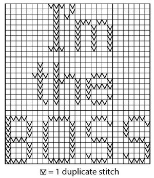 I'm the Boss Baby Sweater Chart I'm the Boss Baby Sweater Chart