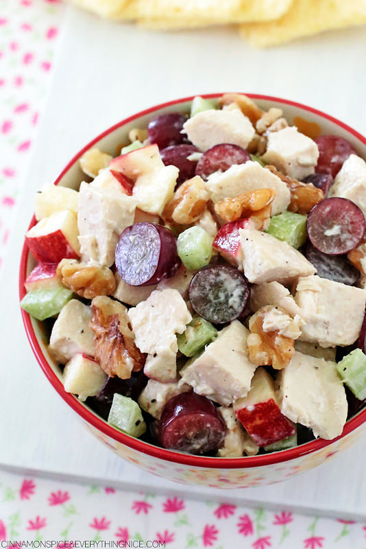 Homemade Waldorf Chicken Salad 