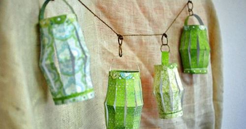 Lively Lime Paper Lanterns