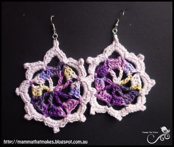 Iris Crochet Earrings Pattern