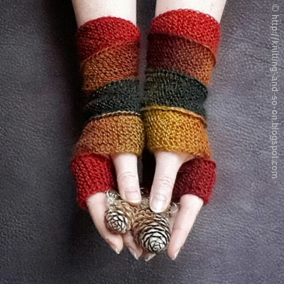 Helix Fingerless Gloves Knitting Pattern