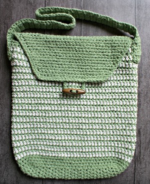 Work Satchel Crochet Bag Pattern | FaveCrafts.com