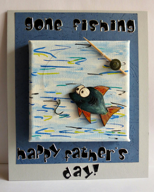 Gone Fishing Father's Day Card