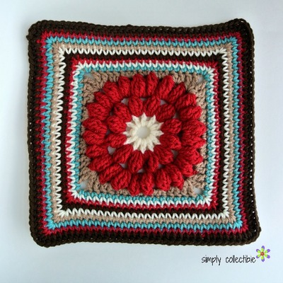 Whimsical Granny Square Flower Crochet Pattern