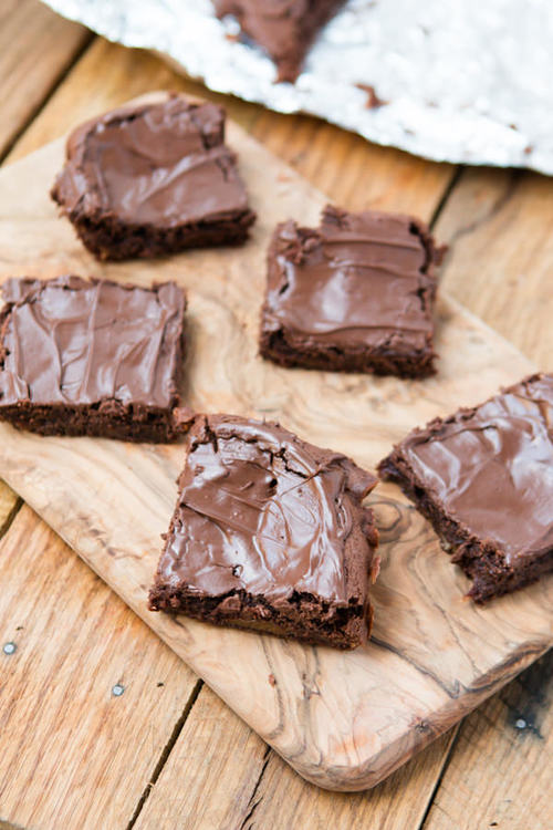 Caramel Nutella Brownies