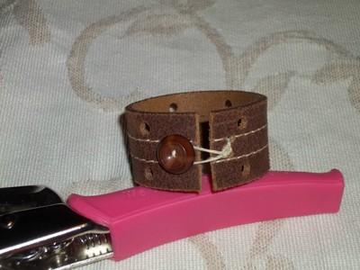 Recycled Leather Belt Bracelets