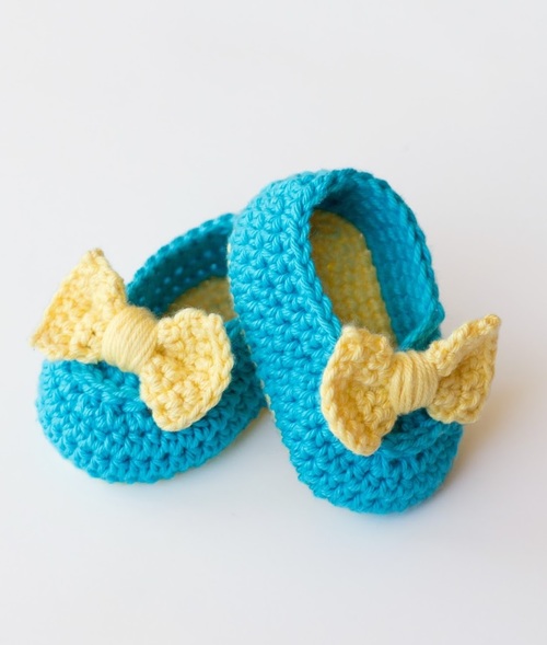 Lemon Drop Crochet Baby Booties