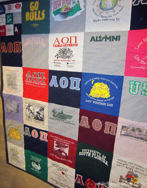 Fall T-shirt Quilt Directions