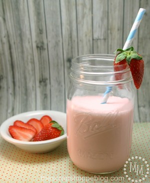 Homemade Wendy's Strawberry Frosty