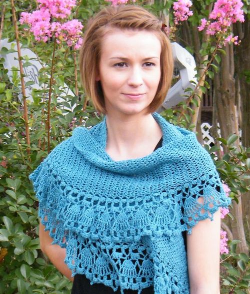 Paper Dolls Crochet Shawlette Pattern