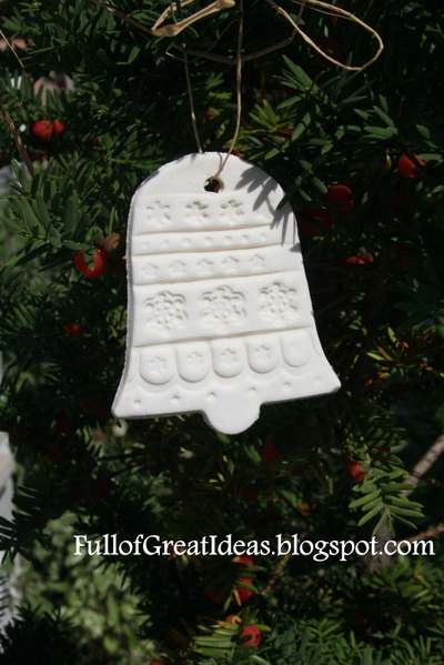 Homemade Corn Starch and Baking Soda Christmas Ornament Craft