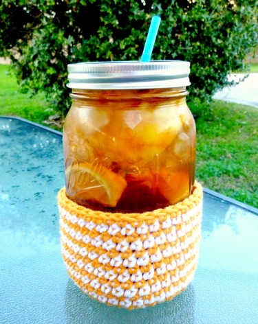 Crochet Mason Jar Coozie