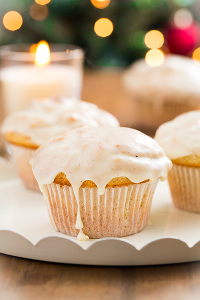 Eggnog Doughnut Muffins