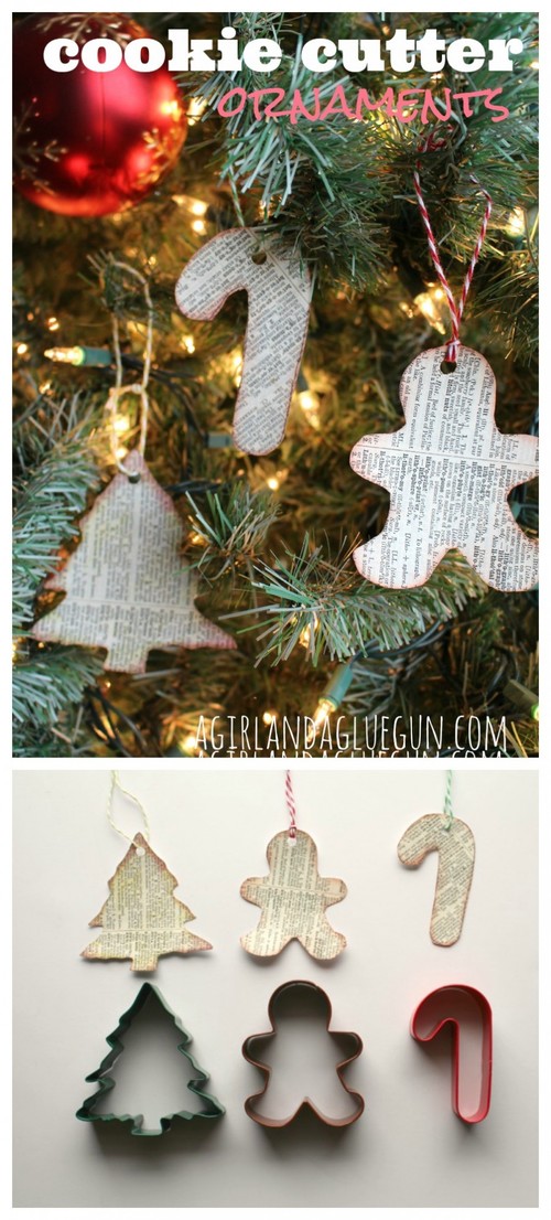 Literary Cookie Cutter Ornaments