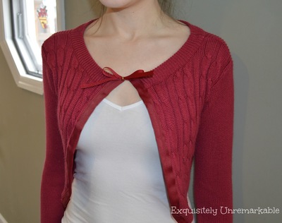 Ridiculously Simple Restyled Sweater