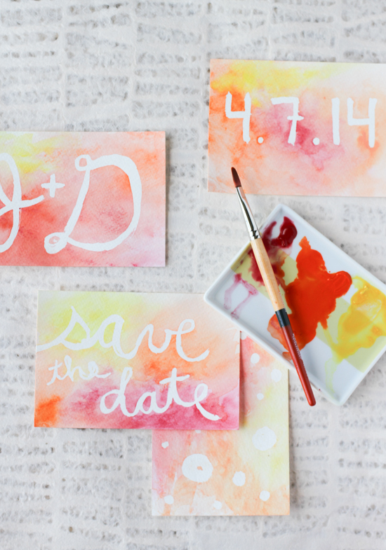 Watercolor Handmade Cards Allfreediyweddings Com