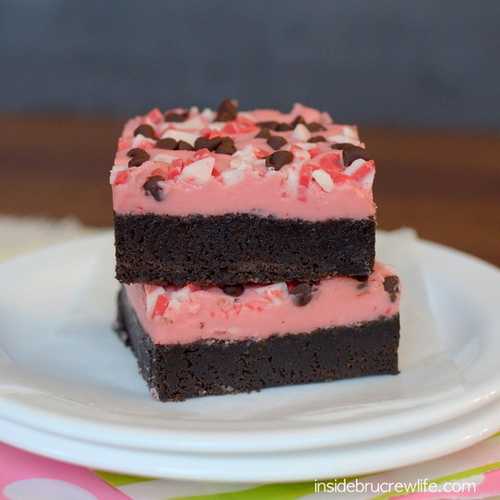 Peppermint Crunch Chocolate Brownies
