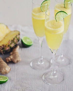 Summer Champagne Cocktail Recipe