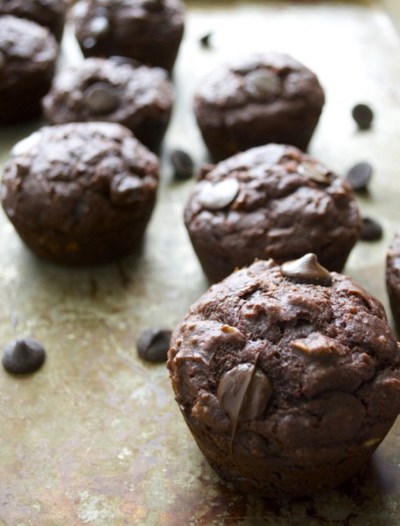 Dark Chocolate Protein Muffins